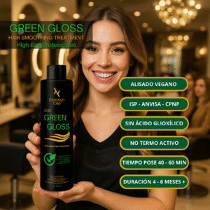 Alisado Vegano Green Gloss Nanoproteínas 1Lts